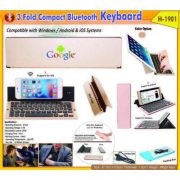 H 1901 - 3 Fold Compact Bluetooth Keyboard