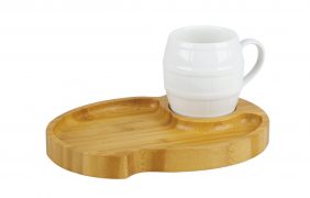 Mug with snack tray