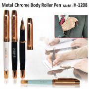PC--H1208-Metal-Chrome-Body-Roller-Pen
