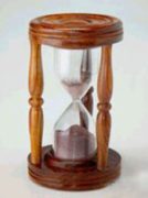 wooden sand timer